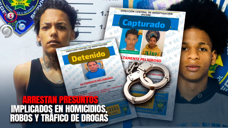 DICRIM Captura Dos Presuntos Cabecillas De Bandas Delictivas; Ocupa Armas De Fuego Ilegales Y Sustancias Ilícitas En Santiago
