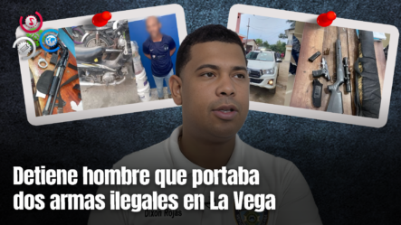 PN Incauta Dos Armas De Fuego Sin Documentación En Flagrante Delito En La Vega