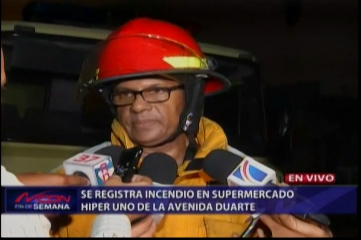 Se Registró Un Incendio En Supermercado Hiper 1 De La Ave. Duarte