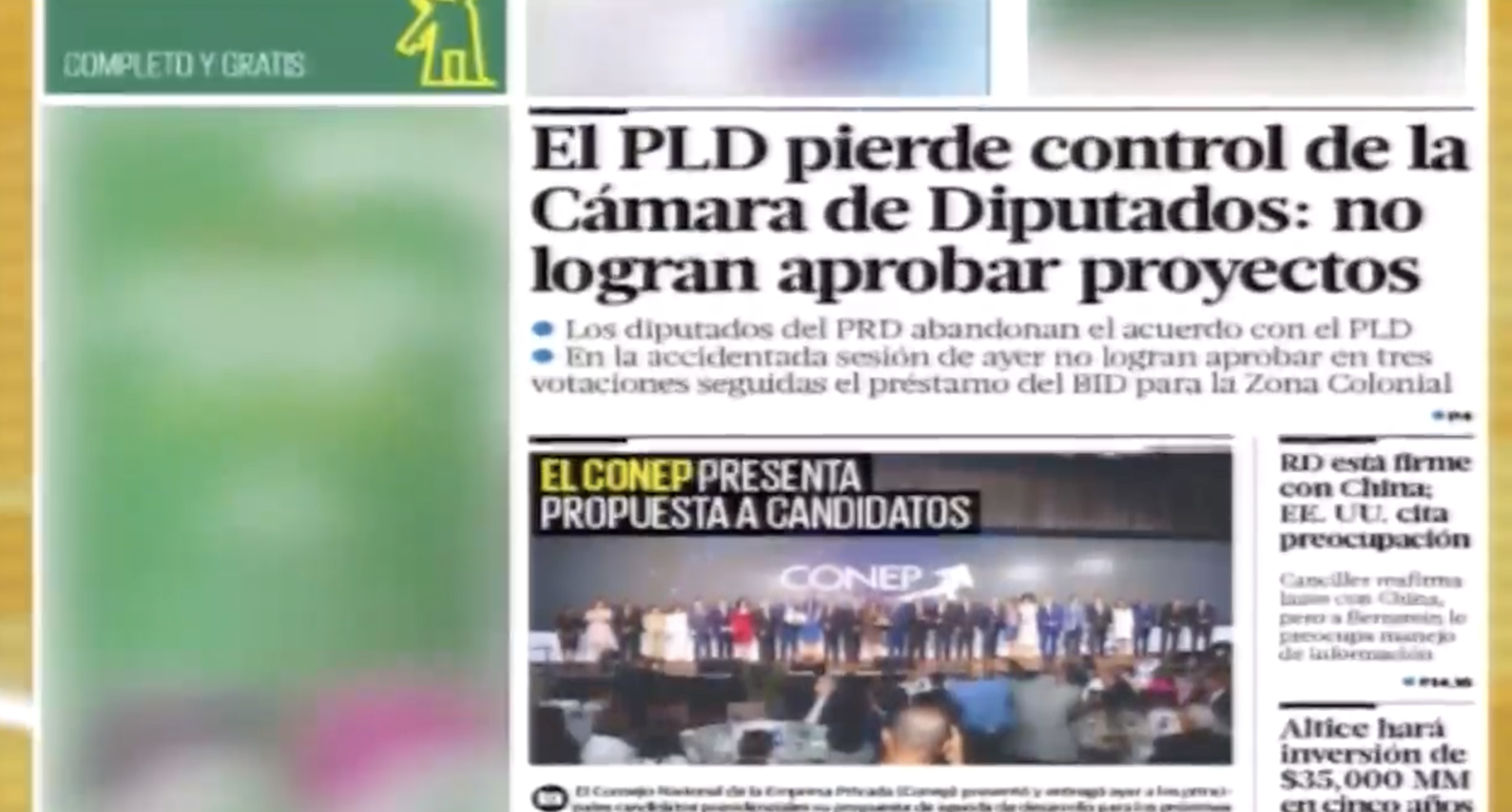 Informaciones En Las Portadas De Los Periódicos Del Día De Hoy 20 De Noviembre Del Año 2019