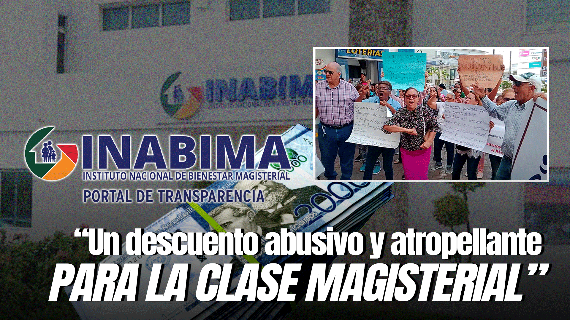 Jubilados Y Pensionados De Educación Encabezan Protestas En Moca Por Quitarles Un 4%