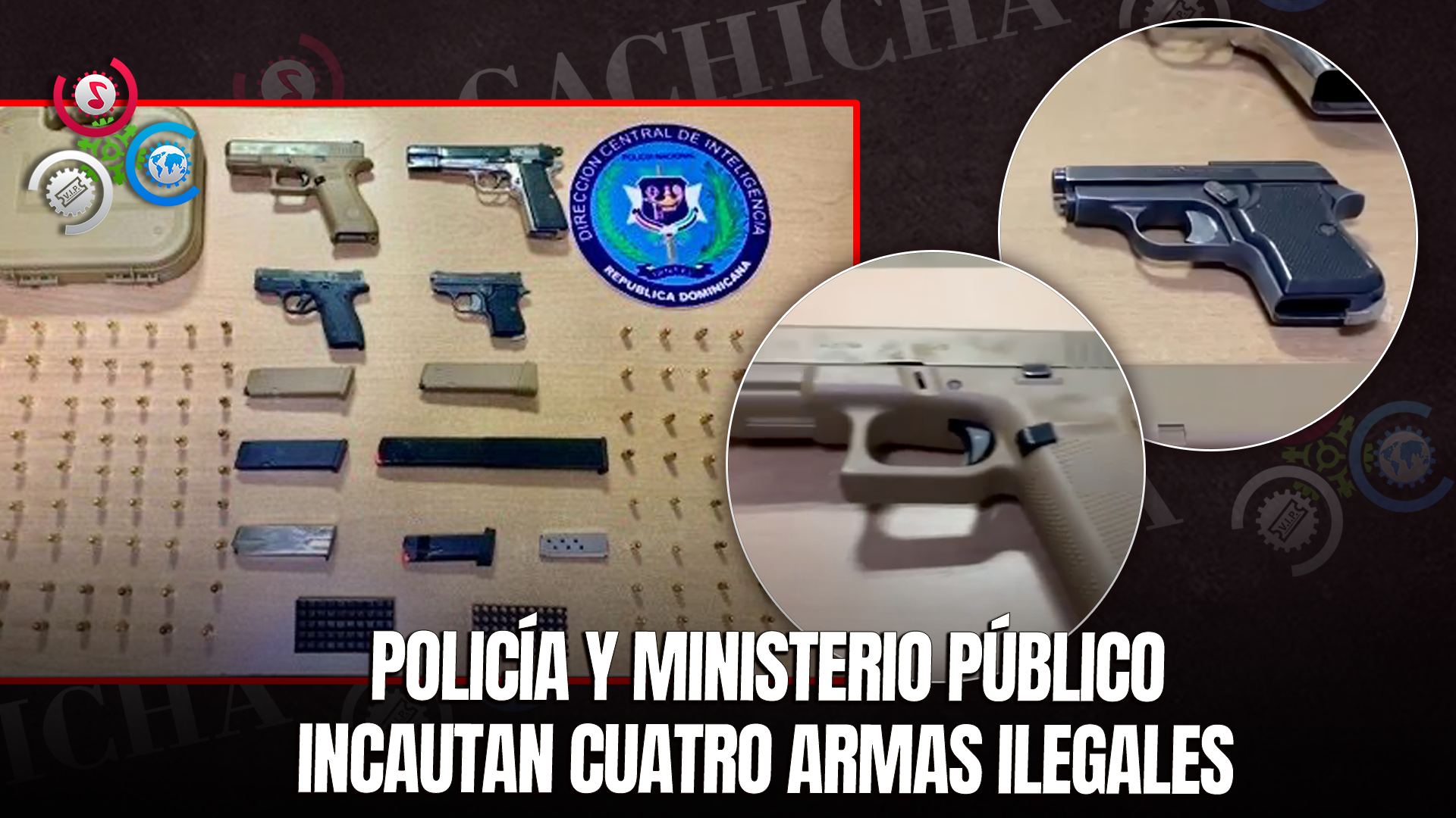 Operativo En Los Ciruelitos: Policía Nacional Confisca Armas Ilegales Y Detiene A Dos Personas