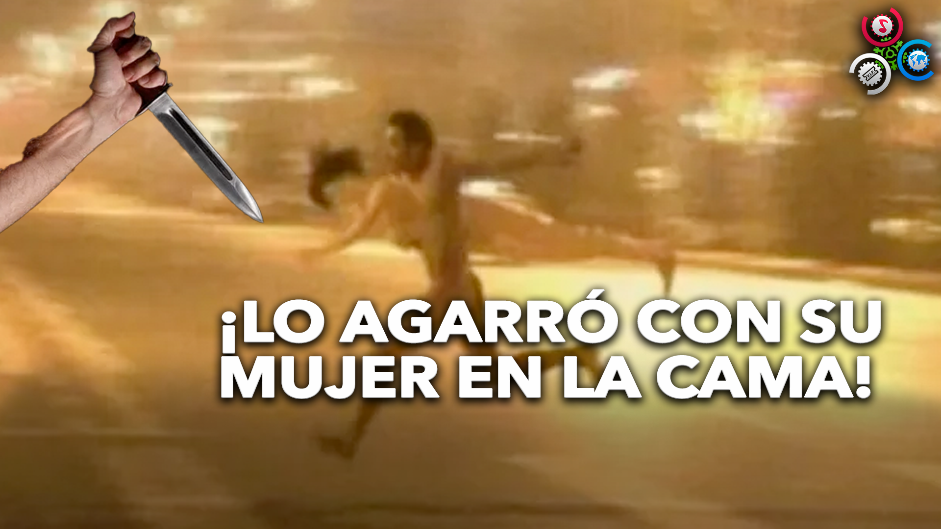 HOMBRE DESNUDO Fue Perseguido Por Otro Con Cuchillo En Mano Por Presunta Infidelidad