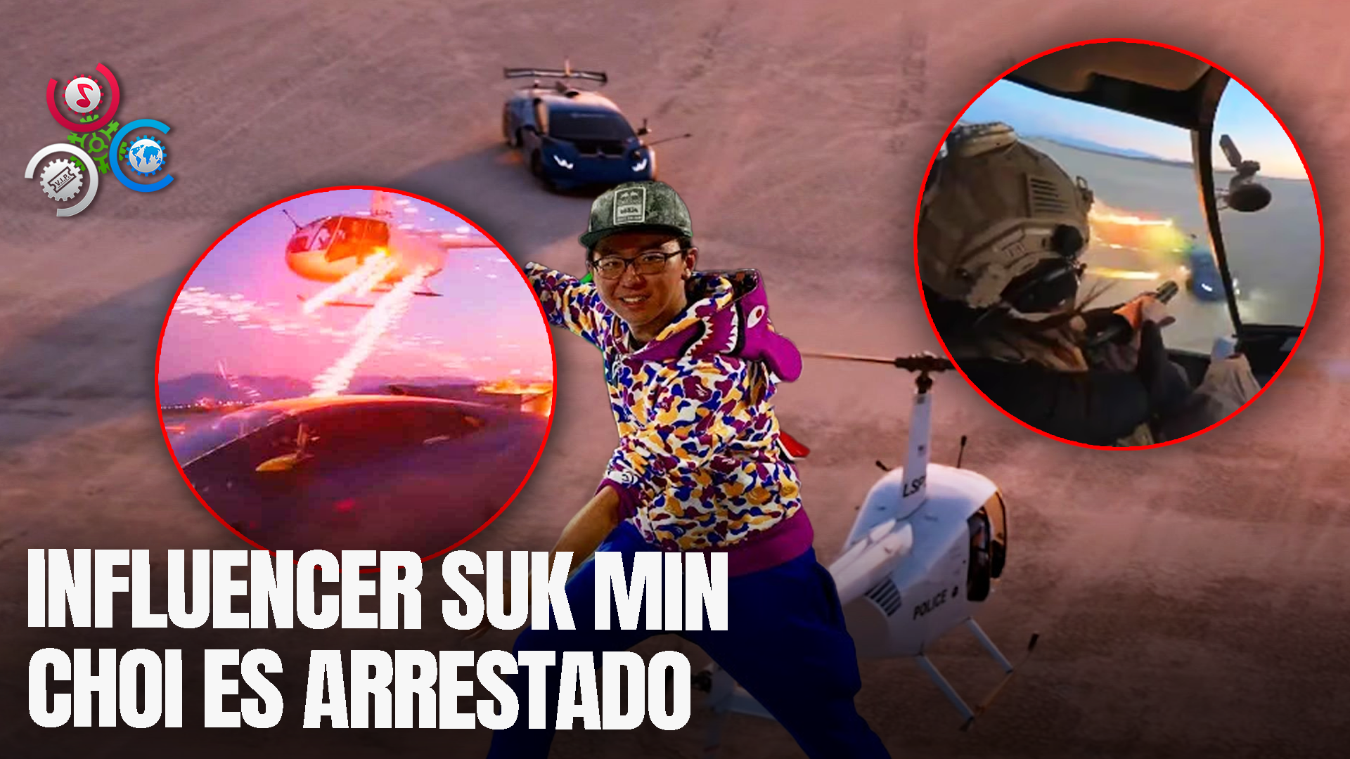Influencer Arrestado Por Arrojar Fuegos Artificiales A Un Lamborghini Desde Un Helicóptero