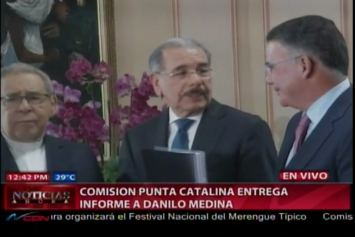 Comisión De Punta Catalina Entregó El Informe A Danilo Medina