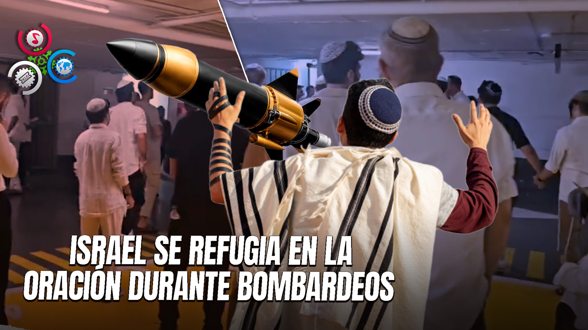 Israelíes Rezan En Los Refugios Mientras Su Pueblo Es Atacado Por Irán