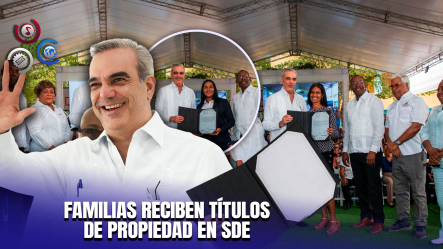 Presidente Abinader Entrega 510 Certificados De Títulos Del Proyecto El Valiente En Santo Domingo Este