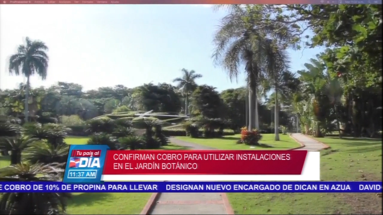 Confirman El Cobro Para Utilizar Las Instalaciones En El Jardín Botánico