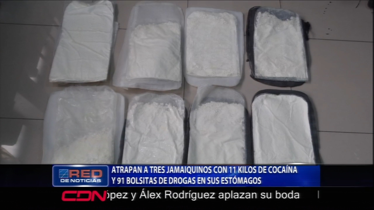 Atrapan A Tres Jamaiquinos Con 11 Kilos De Cocaína Y 91 Bolsitas De Drogas En Sus Estómagos