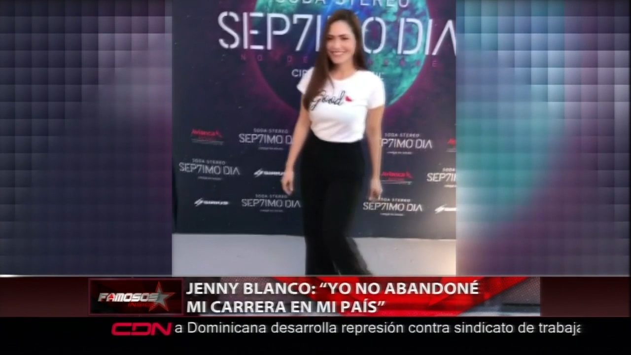 Jenny Blanco Dice: “Yo No Abandoné Mi Carrera En Mi País”