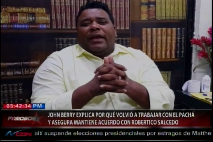 John Berry Explica Su Regreso Al Programa De El Pachá