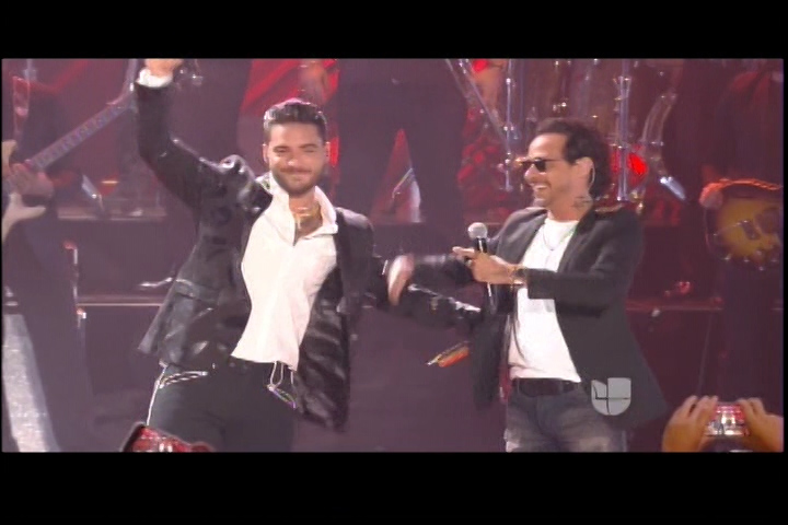 Presentación Maluma Y Marc Anthony En Premios Juventud “Felices Los 4”