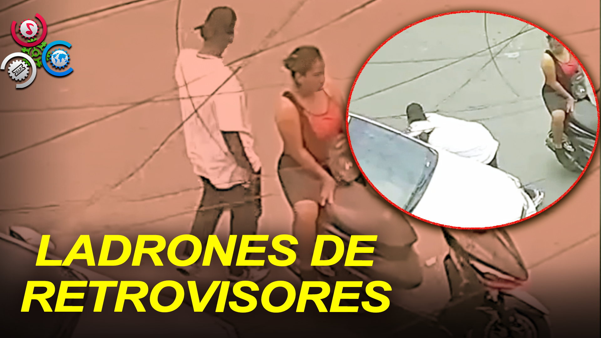 Dos Presuntos Ladrones Desprende Un Retrovisor De Un Carro En Plena Luz Del Día