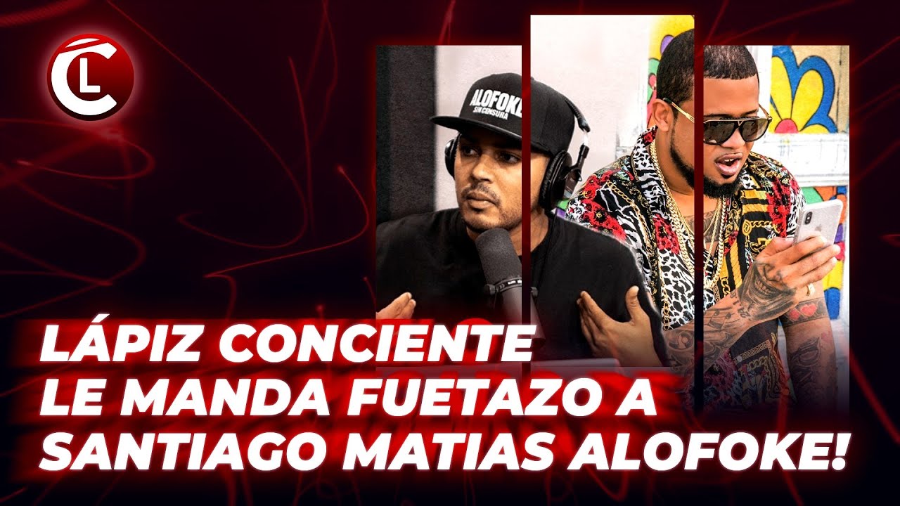 Lapiz Conciente Manda Fuetazo Y Quema A Santiago Matias (Alofoke)