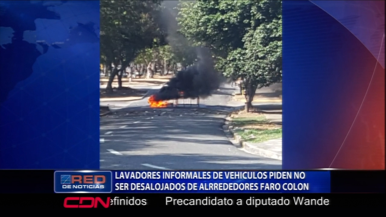 Lavadores Informales De Vehículos Piden No Ser Desalojados De Alrededores Del Faro Colón