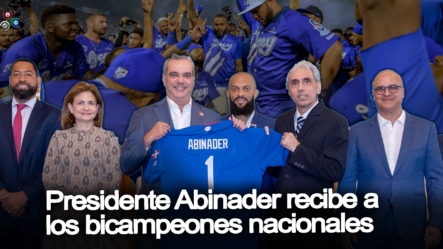 Presidente Abinader Recibe Al Equipo Del Licey Que Representará Al País En La Serie Del Caribe