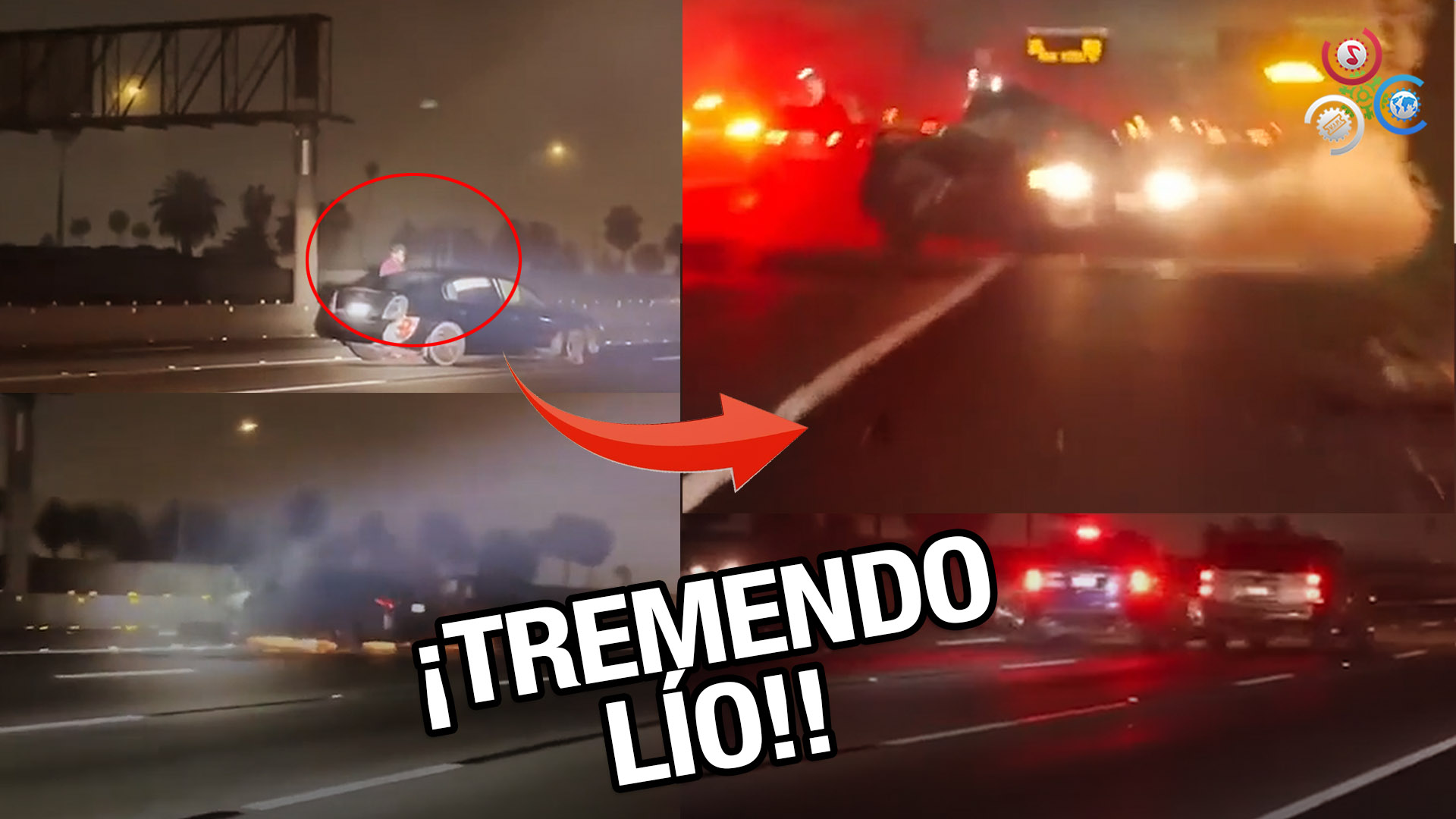 Auto Se Daña En Medio De Autopista, No Creerás La Catástrofe Que Se Formará