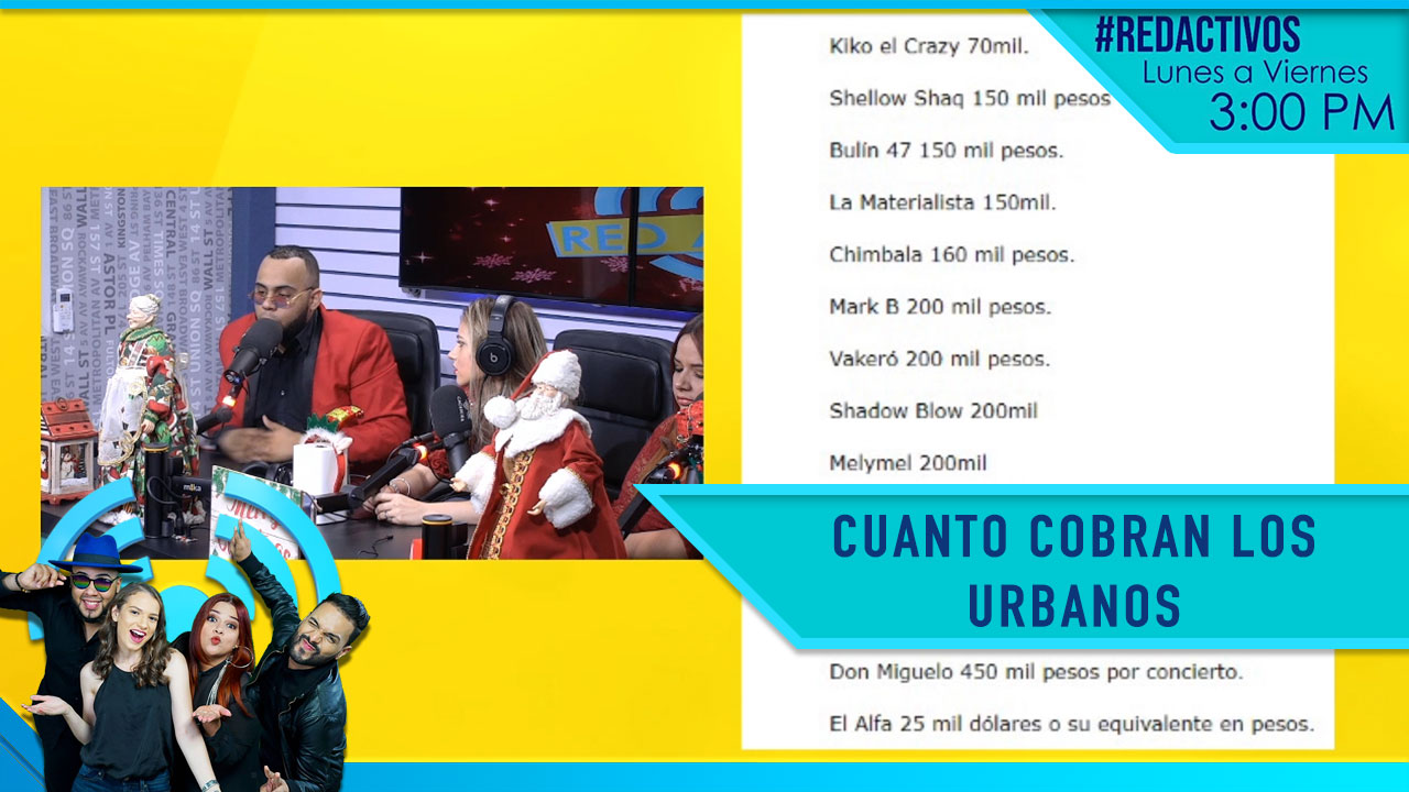 Se Filtra Una Lista De Cuánto Cobran Los Artistas Urbanos En El País