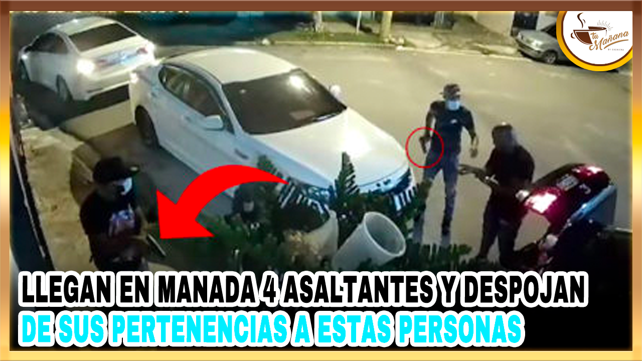 Llegan En Manada 4 Asaltantes Y Despojan De Sus Pertenencias A Estas Personas | Tu Mañana By Cachicha