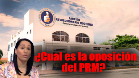 ¿Cuál Es La Oposición Del PRM?