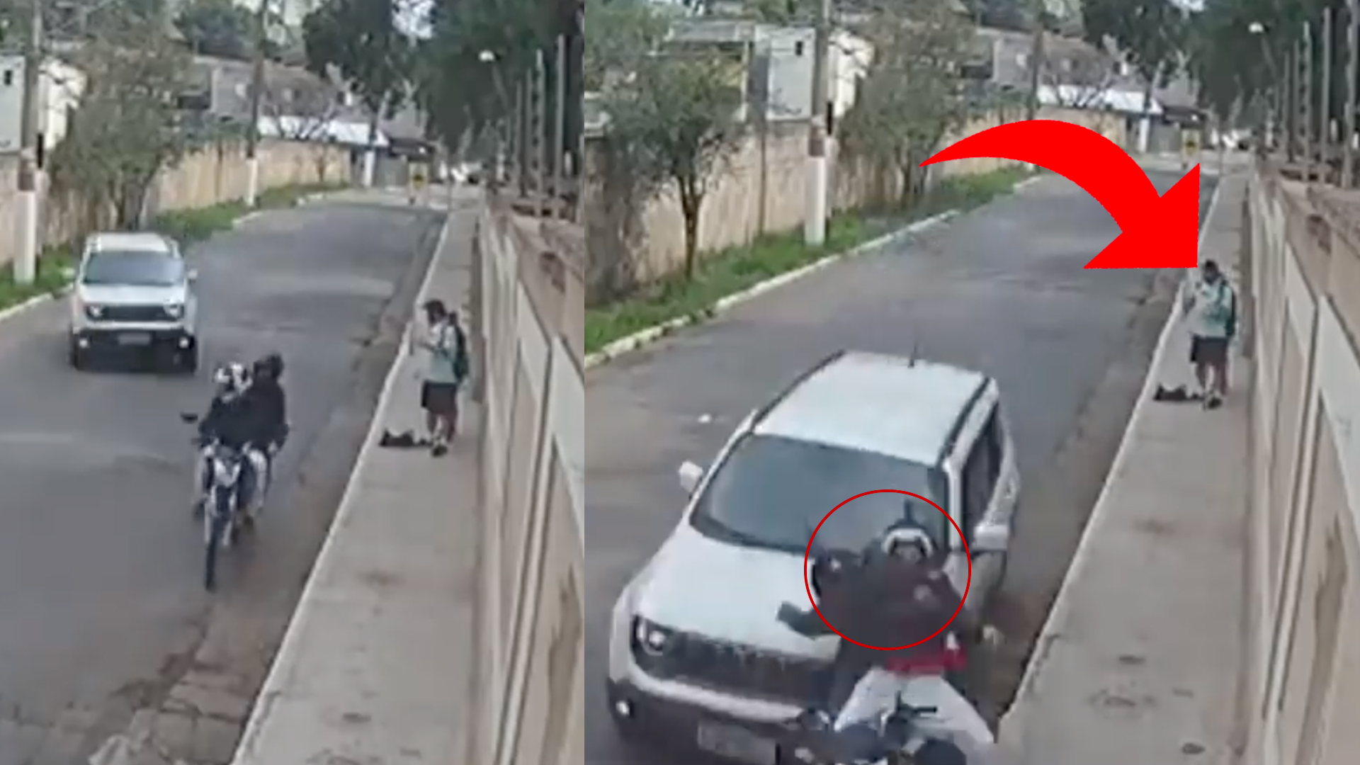 (Video) Atracadores Son Atropellados Por Un Conductor Que Los Vio Robando