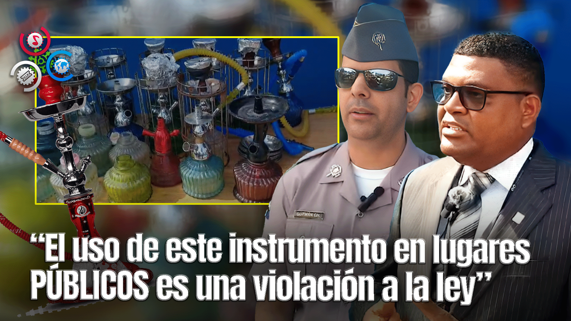 Decomisan Decenas De Hookah Durante Operativo Policial En La Vega