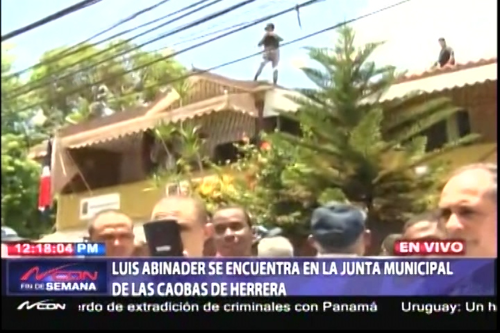 Luis Abinader Se Encuentra En La Junta Municipal De Las Caobas De Herrera
