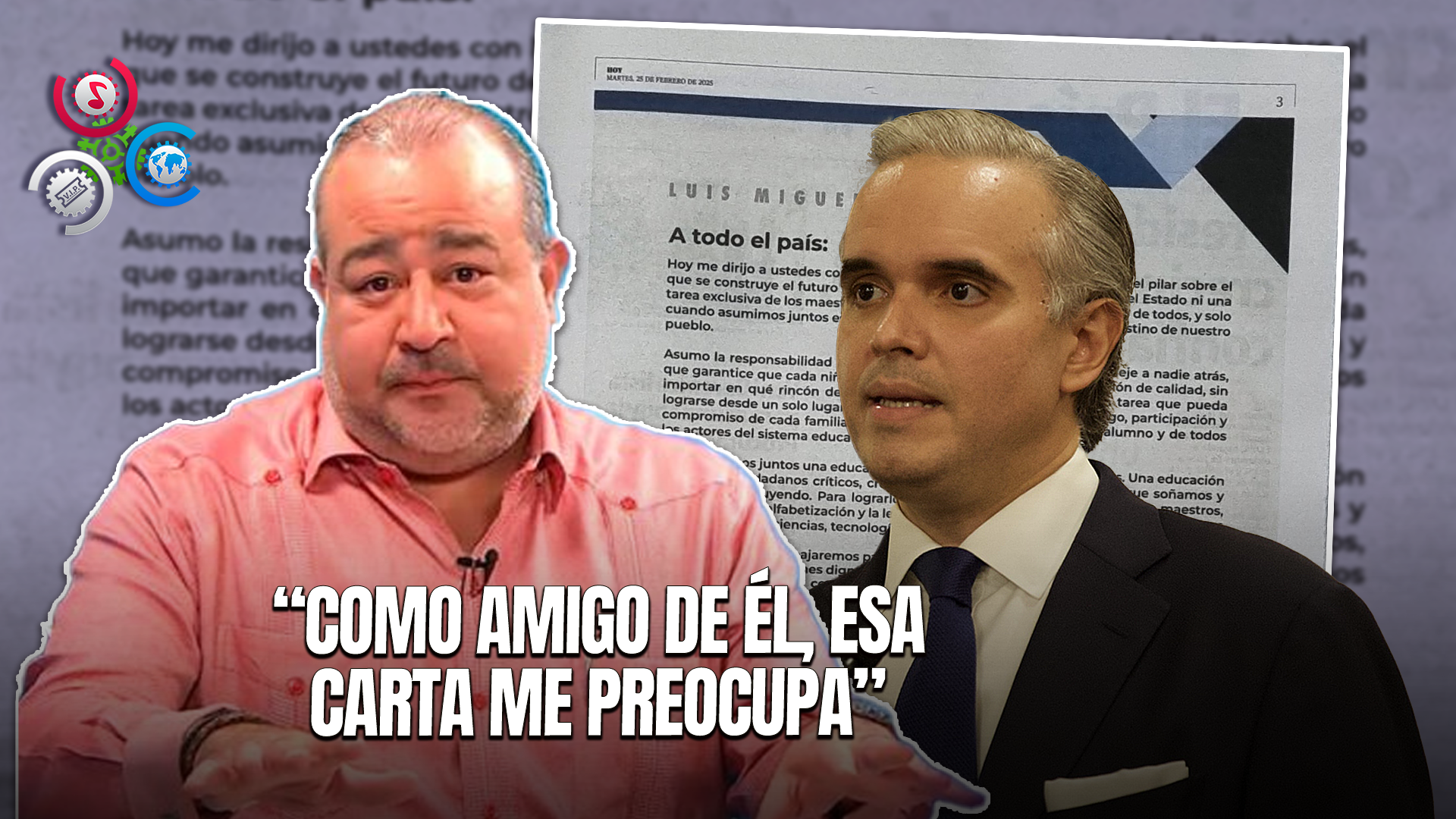 Oscar Medina Expresa Preocupación Sobre Carta De Luis Miguel De Camps Como Nuevo Ministro De Educación