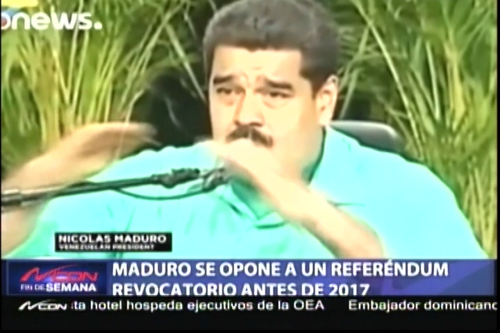 Nicolás Maduro Se Opone A Un Referéndum Revocatorio Antes De 2017