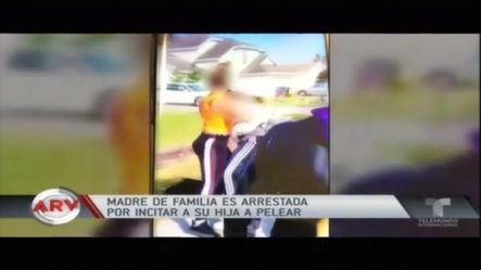 ¡INDIGNANTE! Madre De Familia Es Arrestada Por Incitar A Su Hija A Pelear