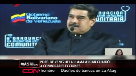 Nicolás Maduro Llama A Juan Guaidó A Convocar Elecciones
