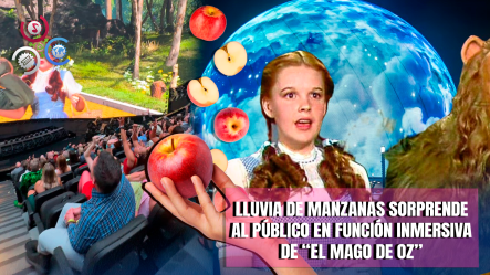 “El Mago De Oz” Cobra Vida En La Sphere De Las Vegas: Lanzan “manzanas” Desde El Techo Durante La Película
