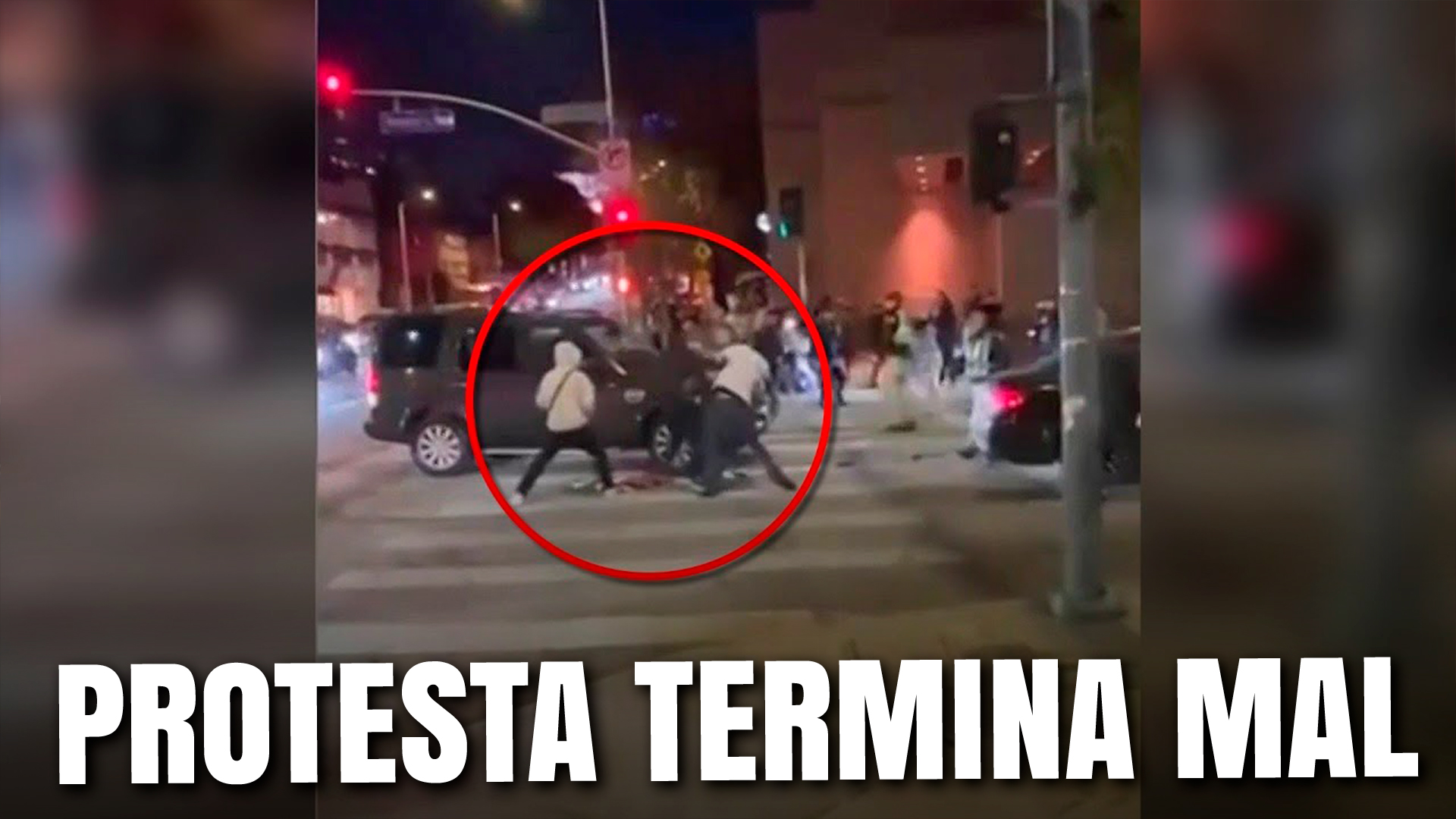 Protesta Contra Violencia En Israel Y Gaza Termina En Golpes En Los Ángeles