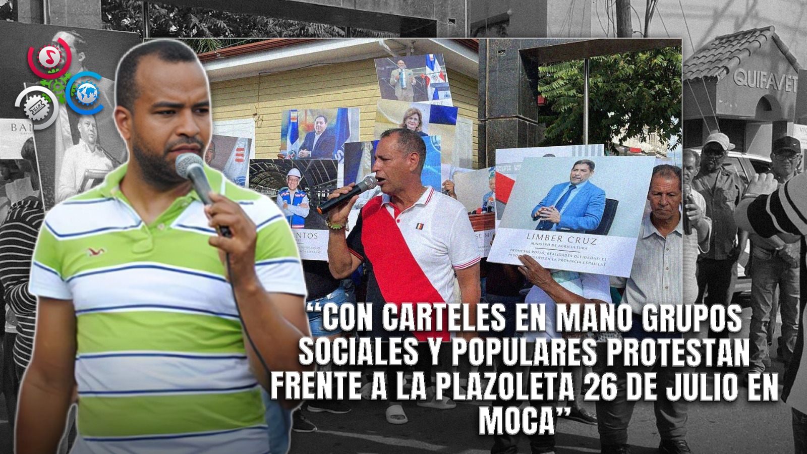 Con Carteles Y Consignas, Manifestantes Se Reúnen En La Plazoleta 26 De Julio En Moca