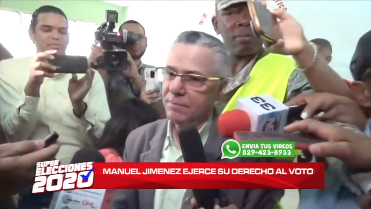 Manuel Jimenez Demanda Que Los Resultados De Los Votos Correspondan Con La Realidad