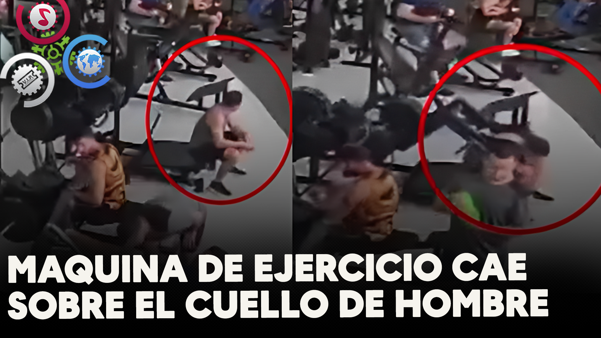 Maquina De Ejercicio Cae Sobre El Cuello De Hombre Y Podría Quedar Inválido