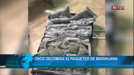 Agentes De La DNCD Decomisaron 52 Paquetes De Marihuana En El Aeropuerto De Punta Cana