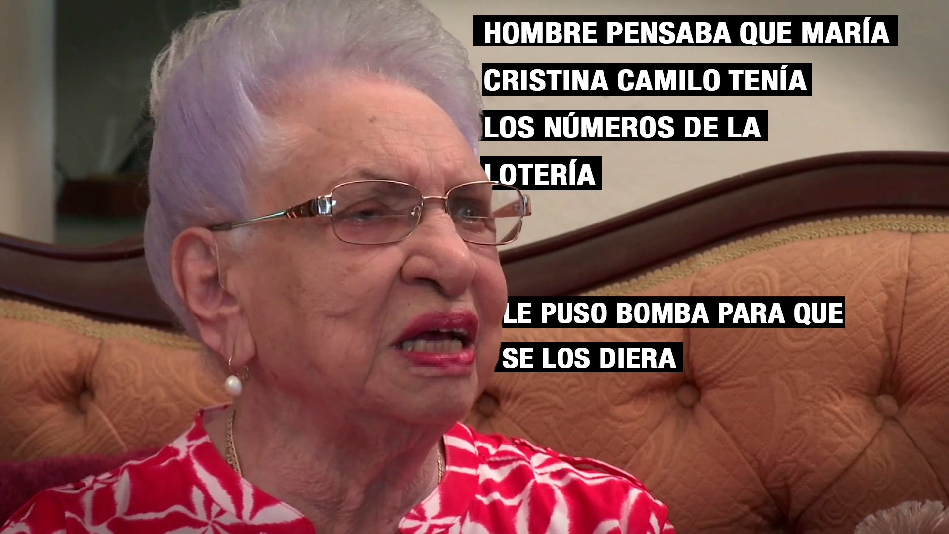 Hombre Pensaba Que María Cristina Camilo Tenía Los Números De La Lotería Y Le Puso Bomba