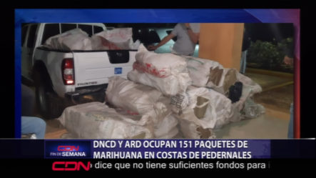 DNCD Y ARD Ocupan 151 Paquetes De Marihuana En Costas De Pedernales
