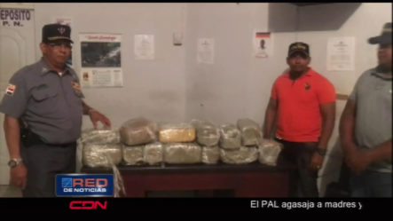 PN Ocupa 13 Pacas De Marihuana En Dajabón