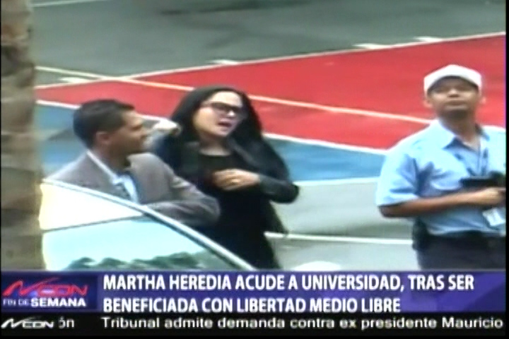 Martha Heredia Acude A La Universidad, Tras Ser Beneficiada Con El Medio Libre
