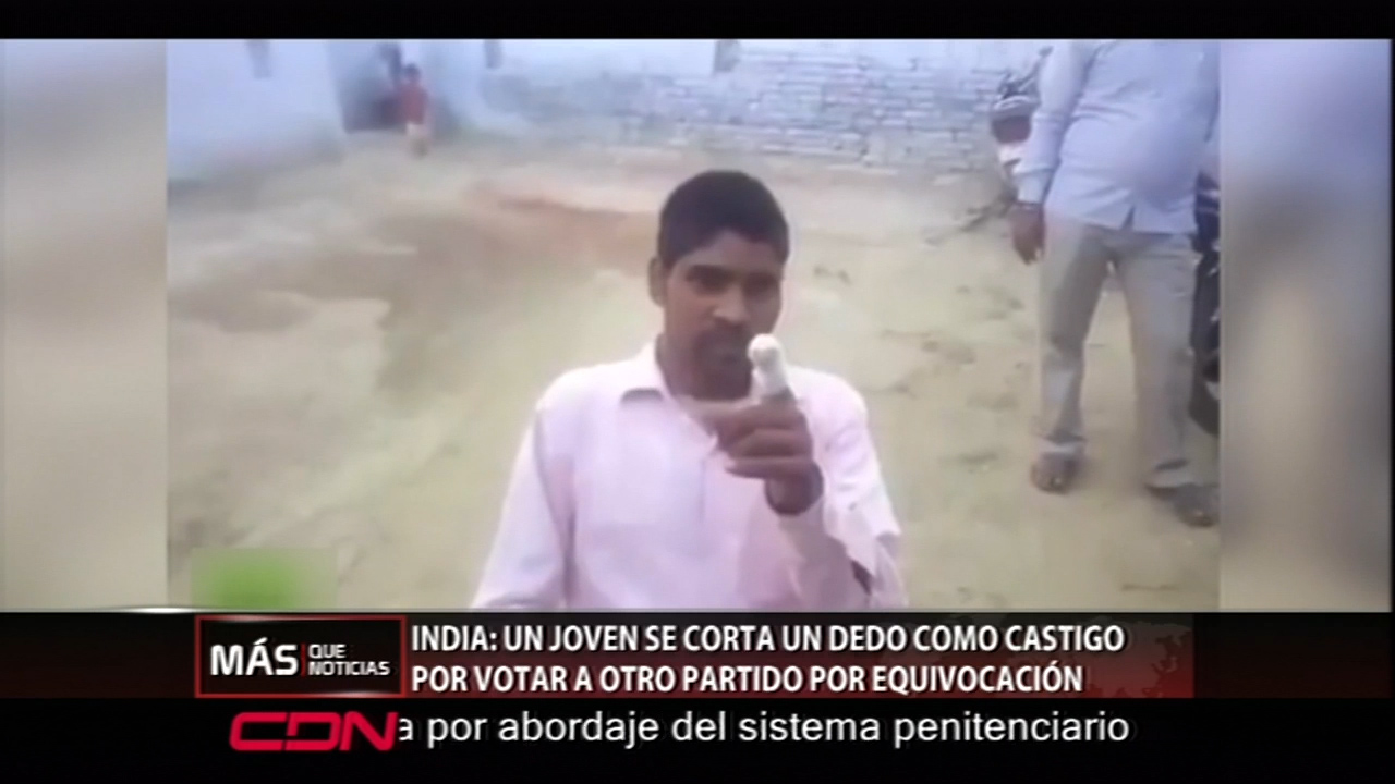 Se Corta  Un Dedo Por Que Votó Por Error Por El Partido Contrario