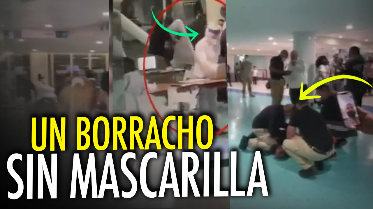 Un Hombre En Estado De Embriaguez Y Sin Mascarilla Causó Tremendo Problema En Un Aeropuerto