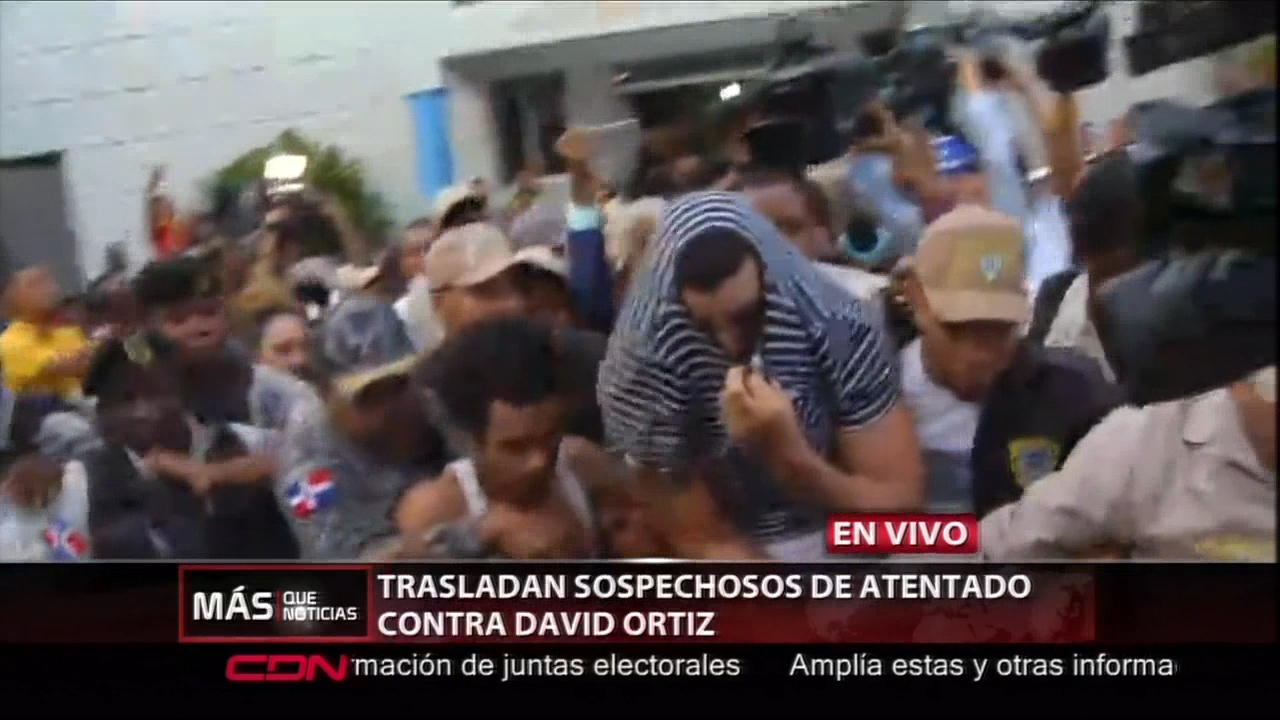 Momento Que Trasladan A Los Sospechosos Del Atentado Contra David Ortiz