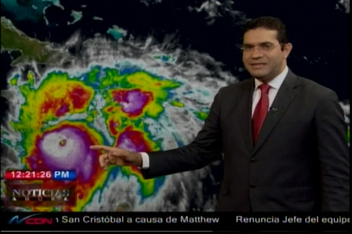 Seguiendo La Trayectoria Del Huracan Matthew, Hoy En Categoría 4