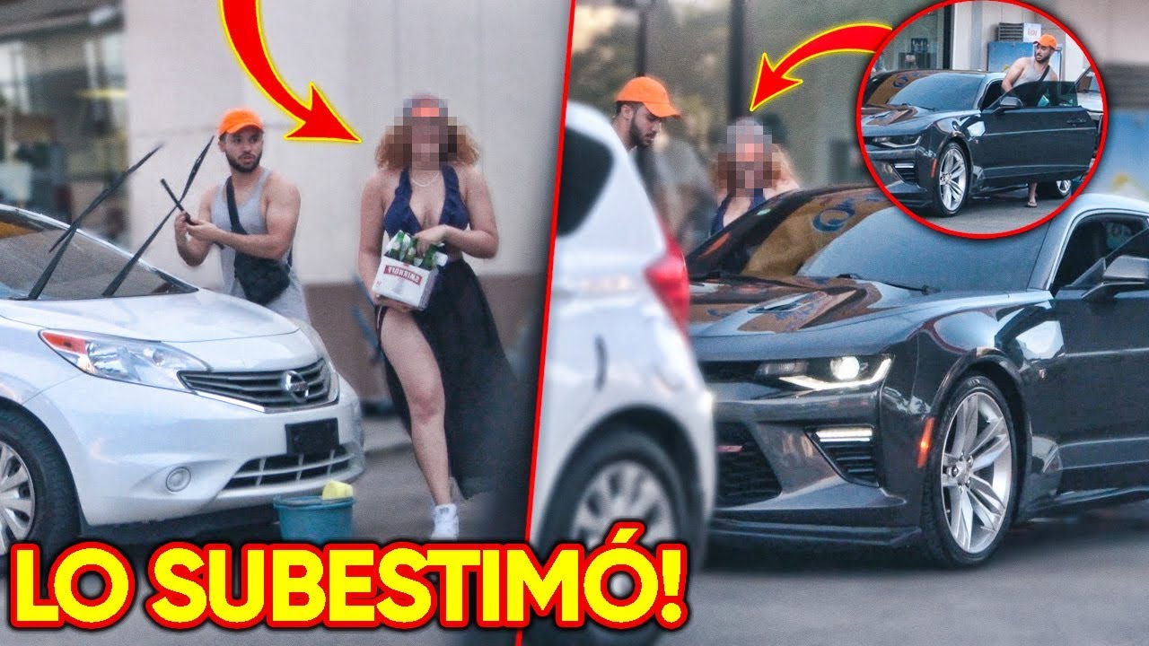SE BURLÓ DE MI POR LIMPIAR PARABRISAS Y SE LLEVA SORPRESA! (Gold Digger Prank)