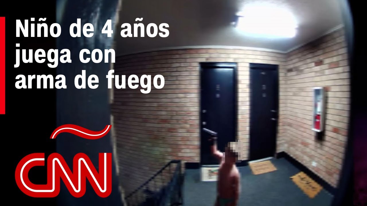 Video De Vigilancia Muestran A Un Niño Agitando Un Arma De Fuego