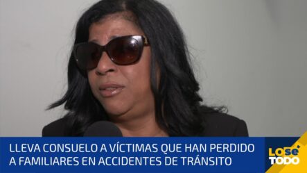 Madre De Arcángel Lleva Consuelo A Víctimas Que Han Perdido A Familiares En Accidentes De Tránsito