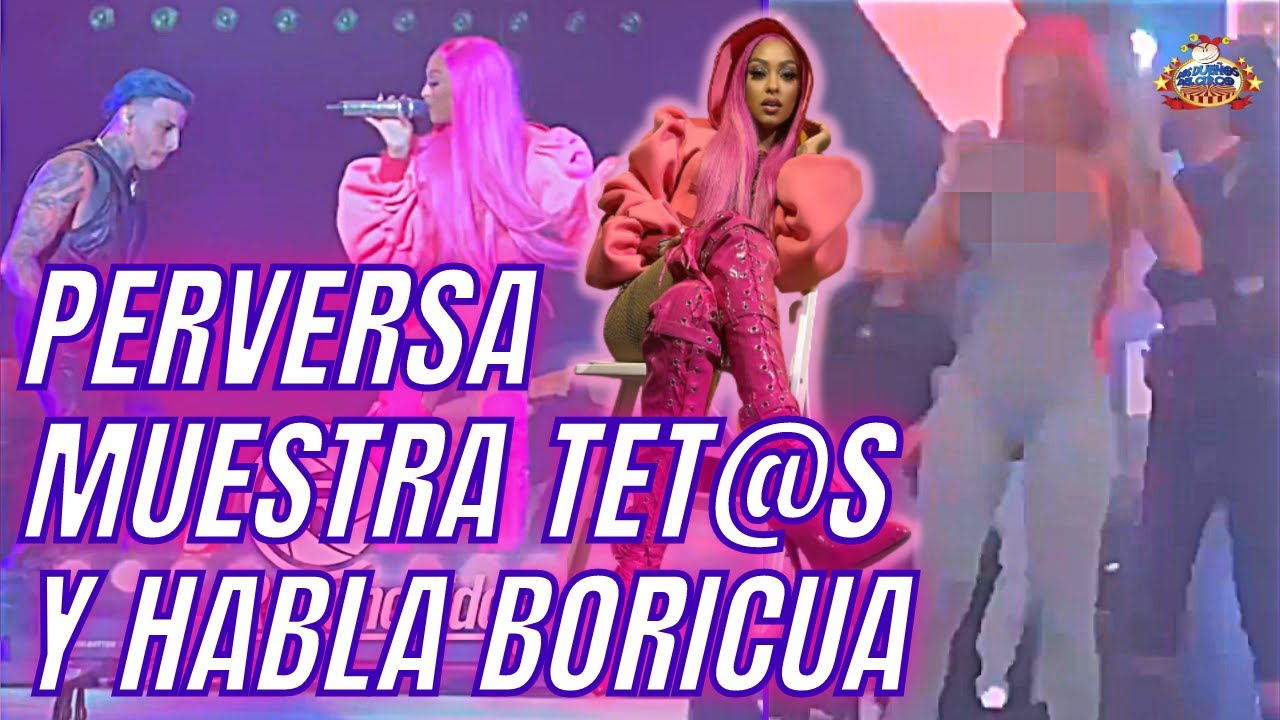 Perversa Muestra Senos En Show En Tarima | Se Roba Show En Concierto De Rauw Alejandro