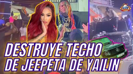 Tekashi Regala Dinero En Jeepeta De Yailin | Trucho En Punta Cana